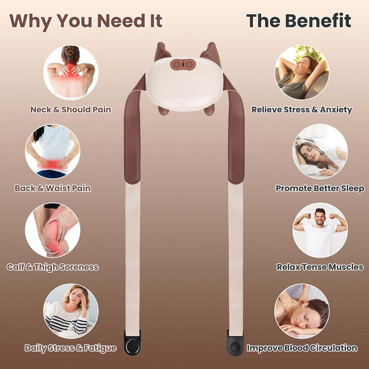 NeckEase Pro neck massager for everyday relaxation