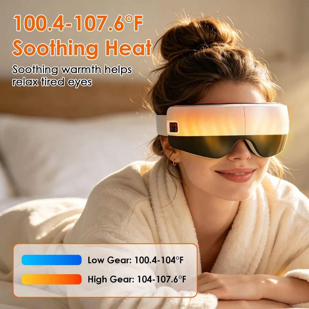 EyeEase Pro eye massager with 38 to 42 degree heat
