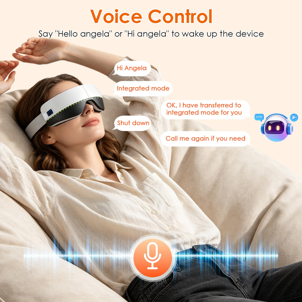 EyeEase Pro smart eye massager with voice control