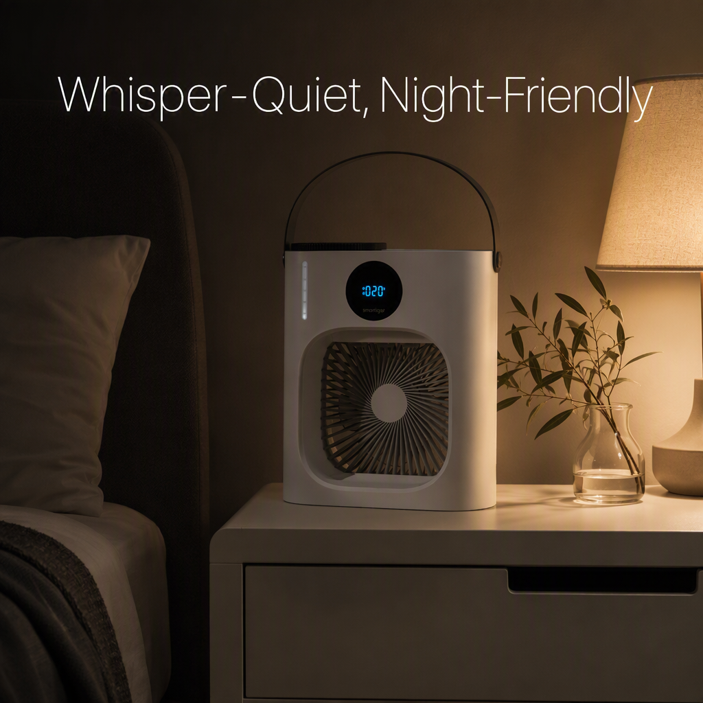 Elm Echo MiniCool personal air cooler shown from another angle