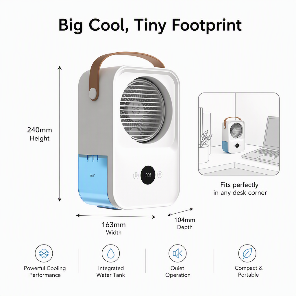 Elm Echo VoiceBreeze smart desktop fan product view