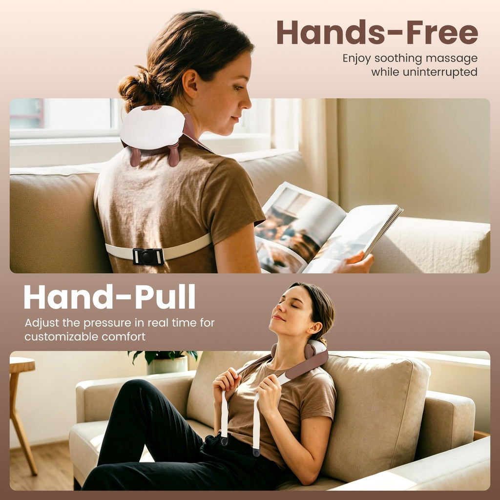 NeckEase Pro hands-free cordless neck massager