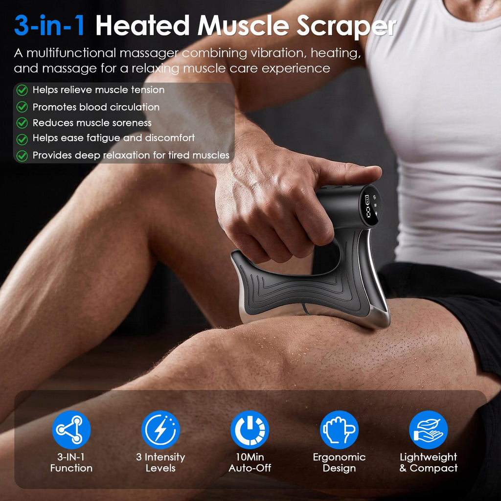 ThermaPulse massage tool with heat vibration and massage